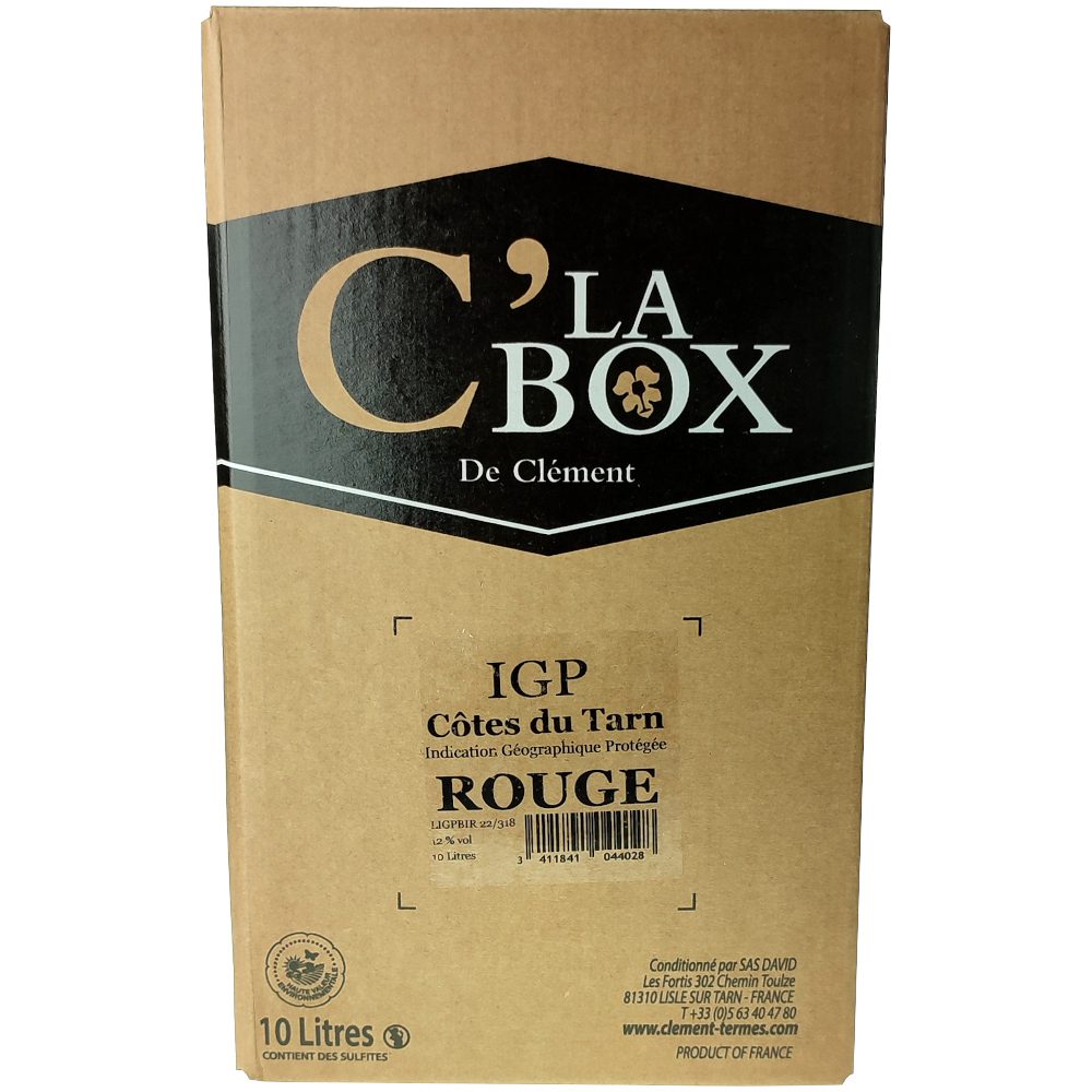 Côtes du Tarn rouge Bib 10L, C'La Box de Clément 1